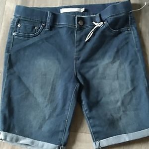 Girl's Tractr denim shorts.